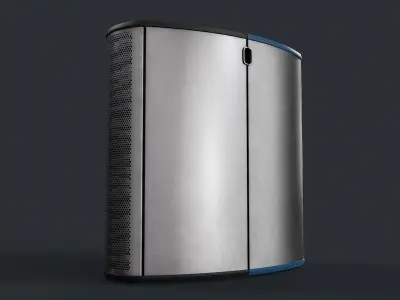 Street Trash Can 22 PBR Game Ready Low-poly 3D model