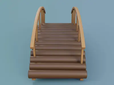 Cartoon Bridge 7 3D model