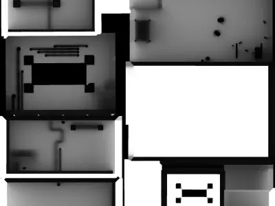 Gamerroom light with frame Free 3D model