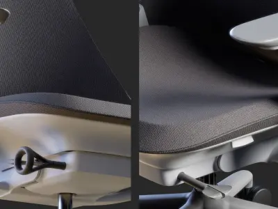 Sayl Chair Upholstered - PBR - HQ Low-poly 3D model