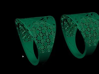 turbulence fusion ring 3D print model