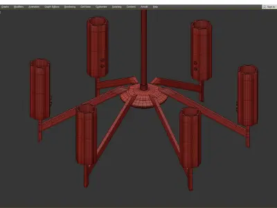 ASPIRE CHANDELIER Low-poly 3D model