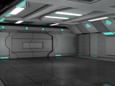 Sci Fi Room  3D model