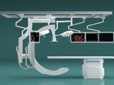 C-Arm X-Ray Machine 3D model