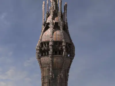 Vimal Vasahi Temple Dome 1 3D model