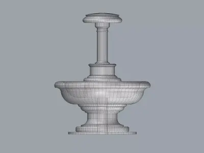 Fountain design 3d model Outdoor Exterior decoration backyard 3D model