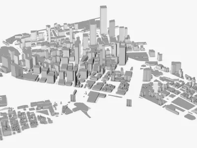 New York City Low-poly 3D model purchase