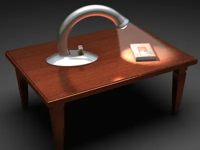 Table Reading Lamp 3D model