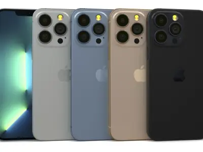 Apple iPhone 13 Collection All Color Low-poly 3D model