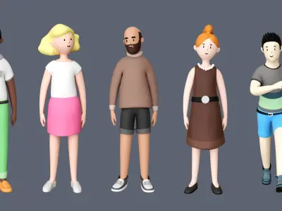  cartoon characters 3 02 