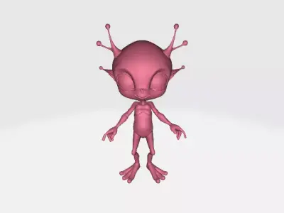  Alien Creature 3D Model Game Ready Sci-Fi Character Low-poly 3D model