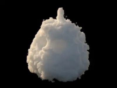 Pumpkins shape volume VDB format 3D model