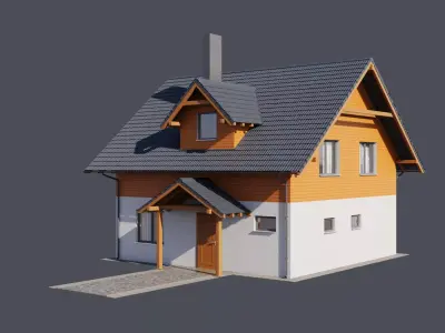 House 7 - residential building 3D model 3D model