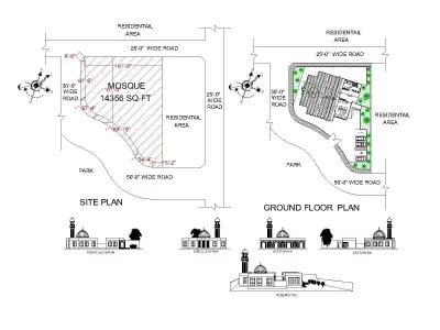 Mosque design 3D model