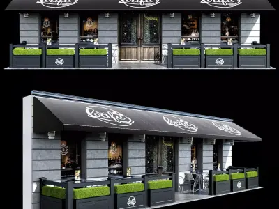 Summer cafe 3D model