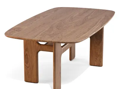 Bonaldo Hippos Wood - Dining Tables 3D model