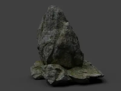Rock 7-9 Low-poly 3D model