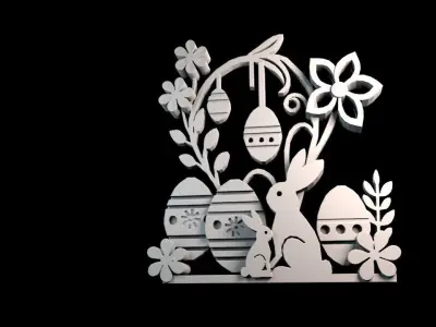 Easter decoration 3D print model