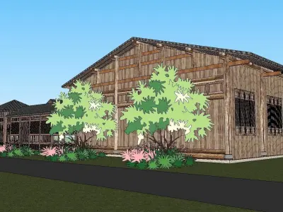 Bed and Breakfast - farming culture 3D model