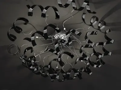 Ceiling light Astro MetalLux 18 pieces 3D model