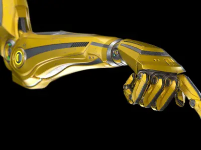 ROBOT MECH ARM - RIGGED 3D model