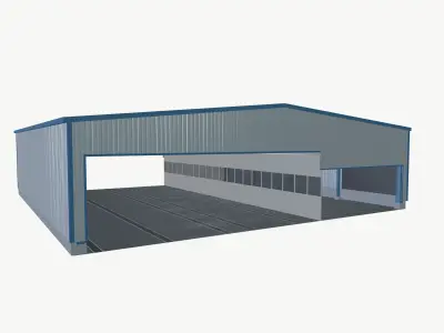 Garage shed 3D model