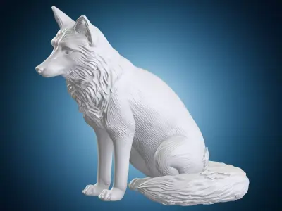 Wolf Sculpture 3D print model