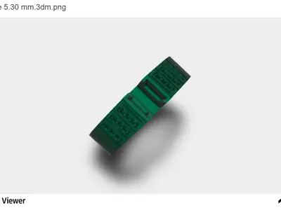 Men Ring With Diamond Cut Center 3D print model