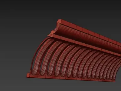 Decorative Ceilling Lighting Plaster 3D model