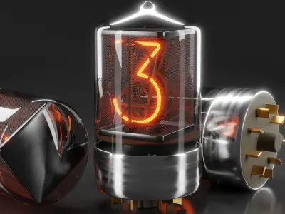 vacuum tube v2 3D model