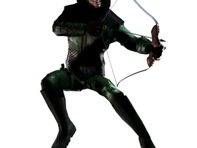 Arrow 3D Rigged Low-poly 3D model