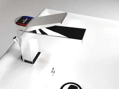 Bathroom Furniture set 01 3D model