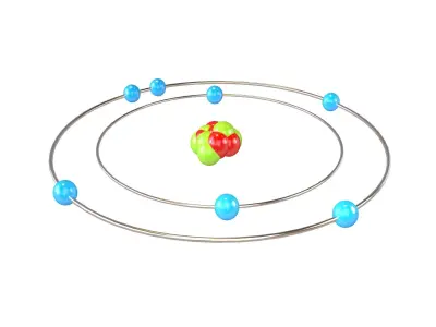 Nitrogen Chemical Element v1 002 Low-poly 3D model