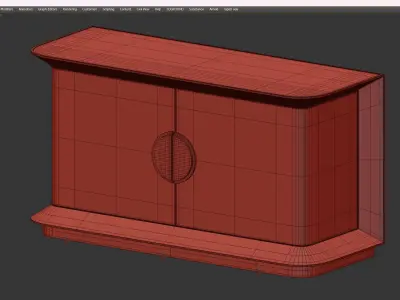 ANTHONY DOUBLE DOOR SIDEBOARD Low-poly 3D model