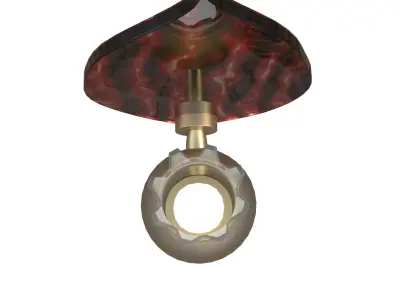 Leaf Lamp Low-poly 3D model