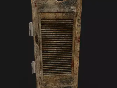  Vintage Saloon Furniture Collection 41 Rustic Western Props Low-poly 3D model