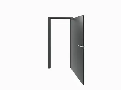 Interior Door 05 3D model