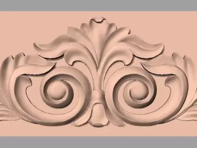 European furniture 3D relief models for CNC wood engraving E179 3D model