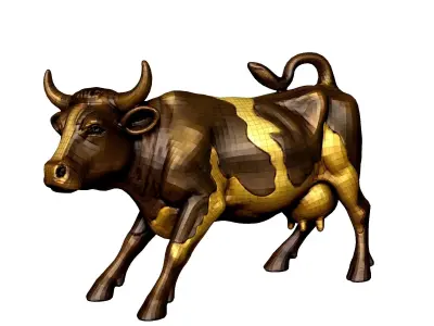 Wall Street  Cow decorative statue 3D print model