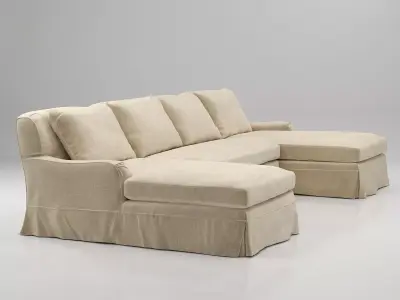 Belgian Classic Roll Arm 3D model