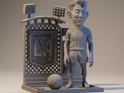 Son Heung min - LAFC Diorama   3D print model
