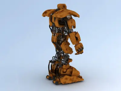 Battle Robot ABC 3D model