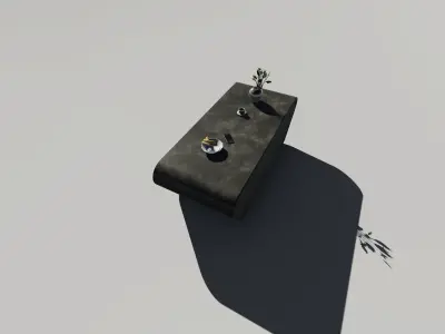 modern Table 3D model Low-poly 3D model