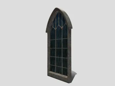 Generic Church Window Low-poly 3D model