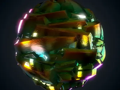 Crystal material VOL 21 - Maps - Sbsar Texture