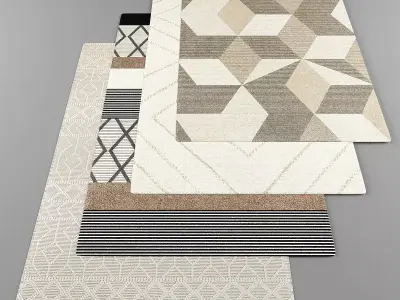 Rugs set357 3D model