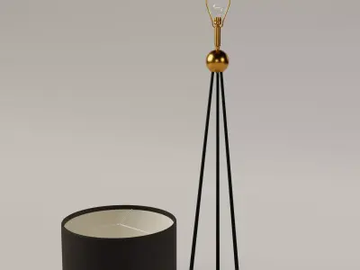 Elektrolamp Low-poly 3D model