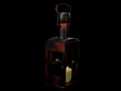  Old hand lamp 3D print model