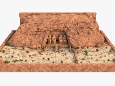 Abu Simbel 3D model