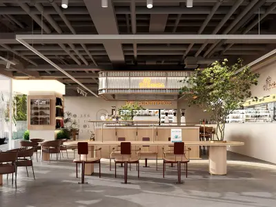  Cafe Bar Restaurant Pub 3D model